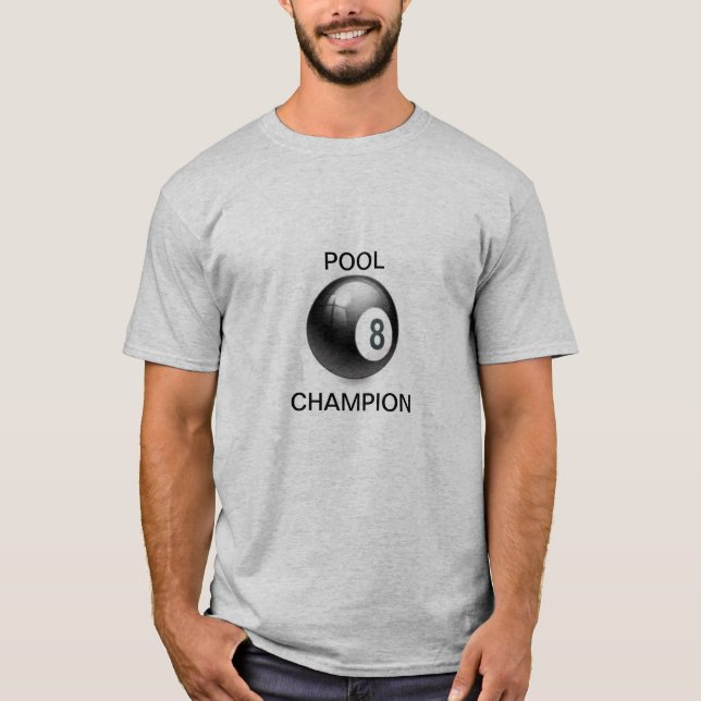 SHIRT  8  BALL  GREY (Front)