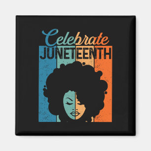 Shirt Afro Black Women 1865 Independence Day 1  Magnet