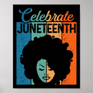 Shirt Afro Black Women 1865 Independence Day 1 Poster