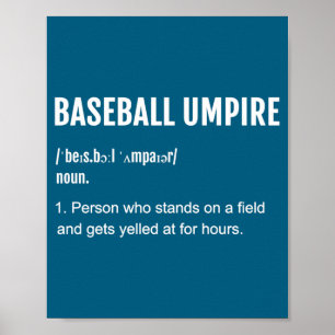 Shirt Baseball Umpire Definition 2 Poster