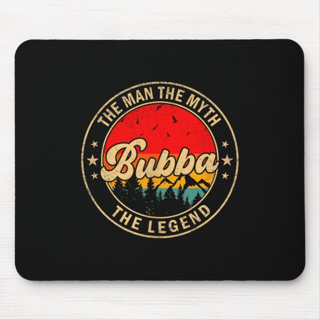 Shirt Bubba Myth Legend Vintage Retro Mouse Pad (Front)