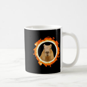 Shirt Capybara Eclipse Meme Solar Animal Coffee Mug