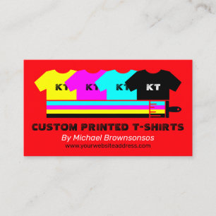Shirt Clothing Cheap Apparel Store Red Calling Card