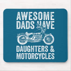Shirt Dads Daughters Motorcycle Dad Mouse Pad