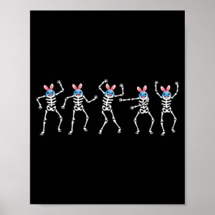 Shirt Dancing Skeletons Dance Challenge Dolphin Poster