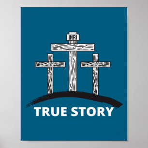 Shirt Easter Christian Resurrection Day True Poster