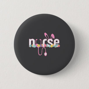 Shirt Easter Day Nurse Rn Icu 6 Cm Round Badge