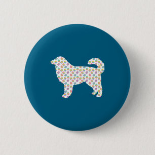 Shirt Easter Egg Great Pyrenee Easter 6 Cm Round Badge