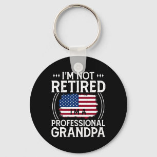 Shirt For Men Funny Fathers Day Retired Grandpa  Key Ring