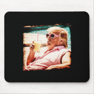 Shirt Funny Vintage Pina Colada Trump 2024 Felon Mouse Pad