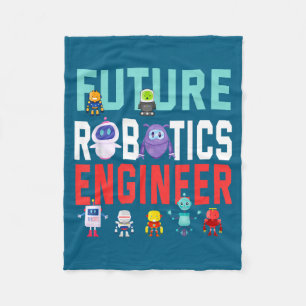 Shirt Future Robotics Engineer Robotics Engineer Fleece Blanket