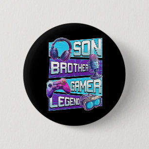 Shirt Gaming Shirt Video Game Shirts For Boys Teen 6 Cm Round Badge