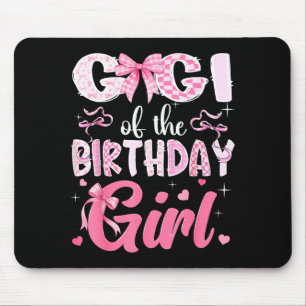 Shirt Gigi Birthday Pink Coquette Bow Mouse Pad