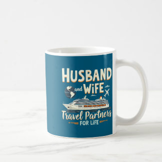 Shirt Husband Wife Travel Partners Life Coffee Mug