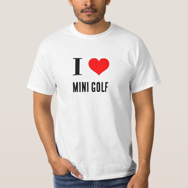Shirt - I Heart mini golf (Front)