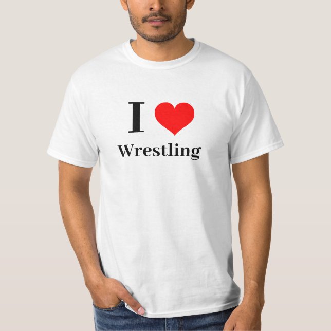 Shirt - I Heart Wrestling (Front)