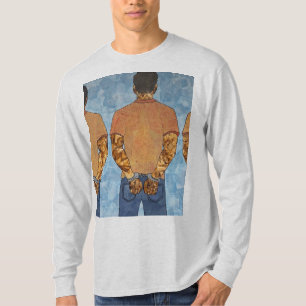 Shirt made with art of Debbie Gibbs called Quota.