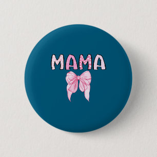 Shirt Mama Birthday Matching Coquette Pink 6 Cm Round Badge