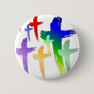 SHIRT_manycrosses 6 Cm Round Badge