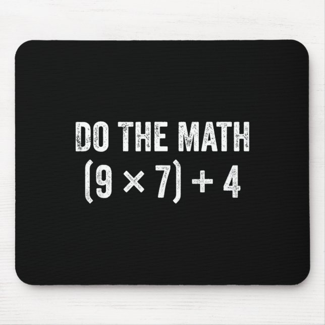 Shirt Math 67 Meme Mouse Pad (Front)