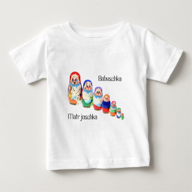 Shirt Matrjoschka, Matryoshka, Babuschka (Front)