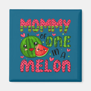 Shirt Mommy Melon 1st Birthday Watermelon Magnet