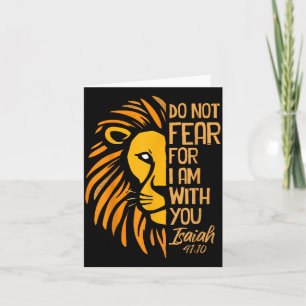 Shirt Not Fear Am Christian Lion Card