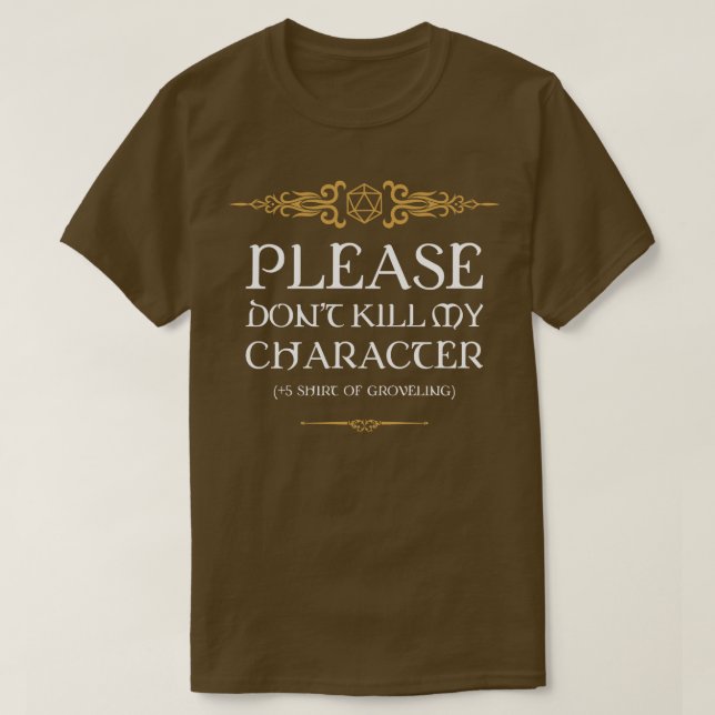 Shirt of Groveling Tabletop RPG Addict (Design Front)