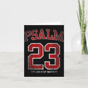 Shirt Psalm 23 Jersey Lord Shepherd Card