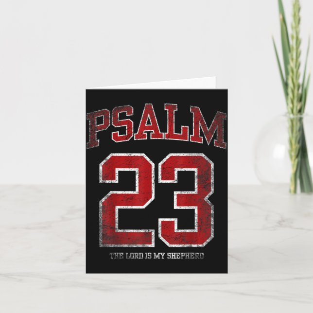 Shirt Psalm 23 Jersey Lord Shepherd Card (Front)