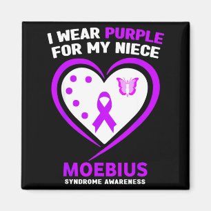 Shirt Purple Niece Moebius Syndrome Awareness Magnet