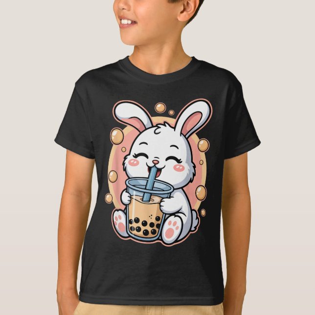 Shirt Rabbit Boba Tea Bubble Tea (Front)