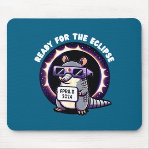 Shirt Ready Total Solar Eclipse Armadillo Mouse Pad