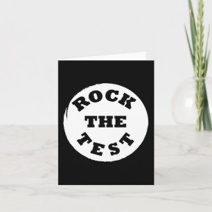 Shirt Rock The Test Men Women School  Card