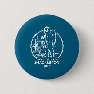 Shirt Shackleton Leadership Energy Managers Retro 6 Cm Round Badge