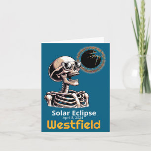 Shirt Skeleton Solar Eclipse Westfield Indiana Card
