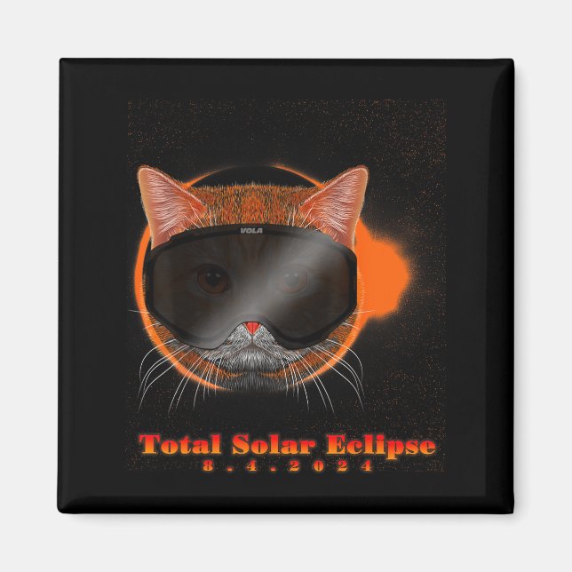 Shirt Solar Eclipse 8 4 Cat Magnet (Front)