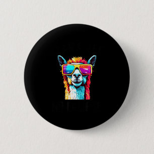 Shirt Solar Eclipse Llama April 8 6 Cm Round Badge