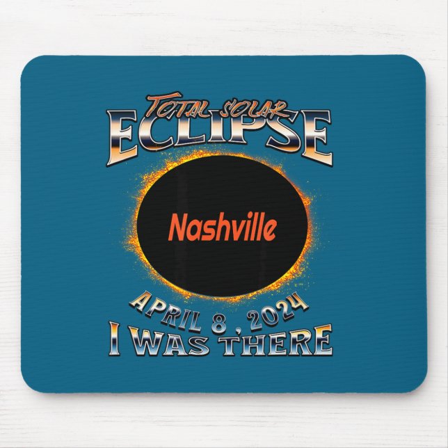 Shirt Solar Eclipse Nashville Indiana There Mouse Pad (Front)