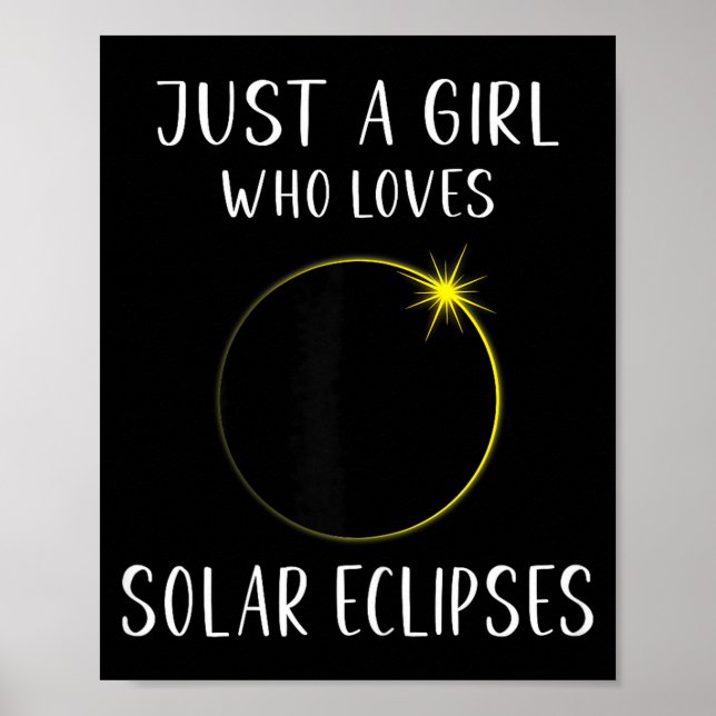 Shirt Solar Eclipse Total Solar Eclipse Poster (Front)