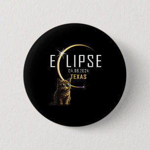 Shirt Texas Total Solar Eclipse Cat 6 Cm Round Badge