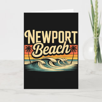 Shirt That Says Newport Beach Simple City Card
