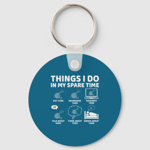 Shirt Things Spare Time Crochet Crocheting Key Ring