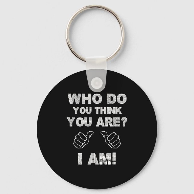 Shirt Think Am Key Ring (Front)