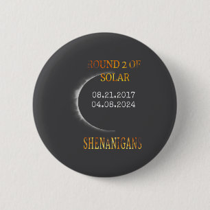 Shirt Total Solar Eclipse 6 Cm Round Badge