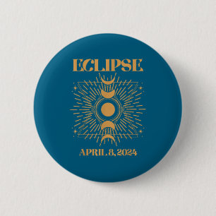 Shirt Total Solar Eclipse April 8 6 Cm Round Badge