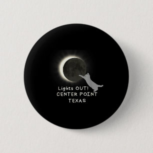Shirt Total Solar Eclipse Cat Center 6 Cm Round Badge