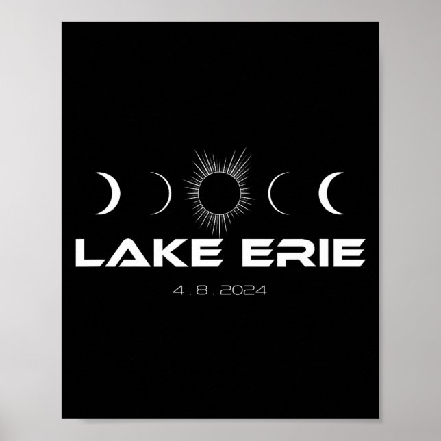 Shirt Total Solar Eclipse Lake Erie Poster (Front)