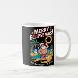 Shirt Total Solar Eclipse Santa Christmas Coffee Mug