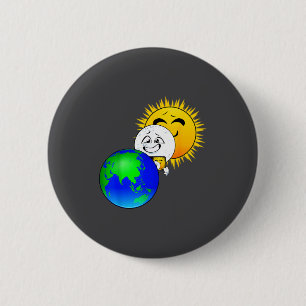Shirt Total Solar Eclipse Totality Moon 6 Cm Round Badge